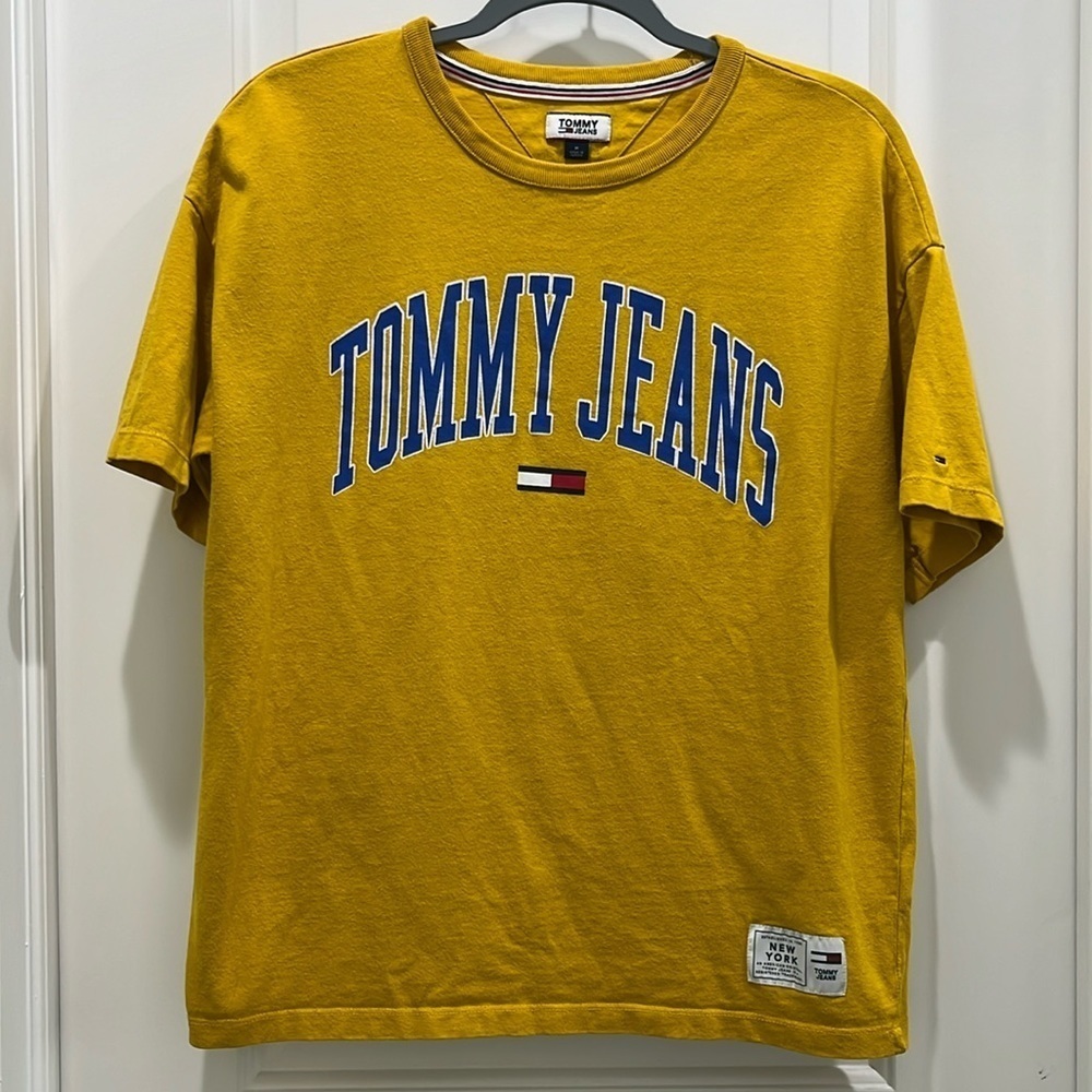 Tommy Hilfiger Tommy Jeans Yellow T-Shirt Unisex Sz M